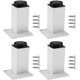 thumbnail image 1 of 4pcs Aluminum Alloy Adjustable Furniture Leg Table Legs Square Tube Replacement Legs - Anyou, 1 of 5