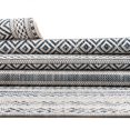 thumbnail image 5 of Unique Loom Outdoor Striped Collection Area Rug - Maia (5' 3" x 8' Rectangle Light Blue/Ivory), 5 of 10