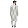 thumbnail image 3 of Atasi Designer Kurta Set For Boys Printed Long Kurta Pajama Summer Clothing, 3 of 4