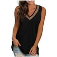 thumbnail image 1 of Pompotops Women's Fashion Sexy Solid Color V-Neck Splicing Ruffles Short Sleeve Tops, 1 of 8
