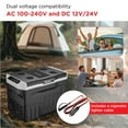 thumbnail image 3 of Frigidaire Portable Dual Zone Refrigerator Freezer 20L, Black Rugged 2-in-1 Car Fridge with Cooler for Travel, Camping, Truck, RV, 3 of 12