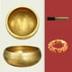 thumbnail image 1 of Juego de cuencos tibetanos cantores, Cojín para cuenco sonoro, Golpeador de madera, Yoga, Meditación, Relajación, Atención plena, Curación de chakras, Alivio del estrés, 1 of 8