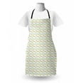 thumbnail image 3 of Ladybug Apron, Botanical Garden Theme with Leaves Fern Flowers Raindrops Bugs Luck Doodle, Unisex Kitchen Bib with Adjustable Neck for Cooking Gardening, Adult Size, Multicolor, by Ambesonne, 3 of 4
