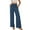 Dark Blue, variant on a.Jesdani Women's Wide Leg Lounge Pants High Waisted Elastic Tie Knot Loose Trousers with Pockets S-XXL