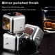 thumbnail image 3 of Pub vino escalofriante piedras de refrigeración bebidas de acero inoxidable cubos de hielo fiesta de cumpleaños rock barman accesorios suministros para el hogar 6pcs cubos 1pc pong Jumpingount HA011774-03, 3 of 7