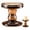 brown, variant on Glass Candle Holder for Halloween Decor, Small Pedestal Candlestick Holder for Pillar Candles, Taper Candles, Tealights & LED Tea Lights, Vintage Roman Column Candle Stand for Table, Mantel, Wedding,