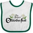thumbnail image 3 of Inktastic My First Oktoberfest with Edelweiss Flowers Boys or Girls Baby Bib, 3 of 4