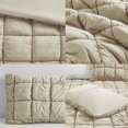 thumbnail image 4 of Intelligent Design Velvet Dream Puff 3-PC Velvet King Comforter Set in Taupe, 4 of 10