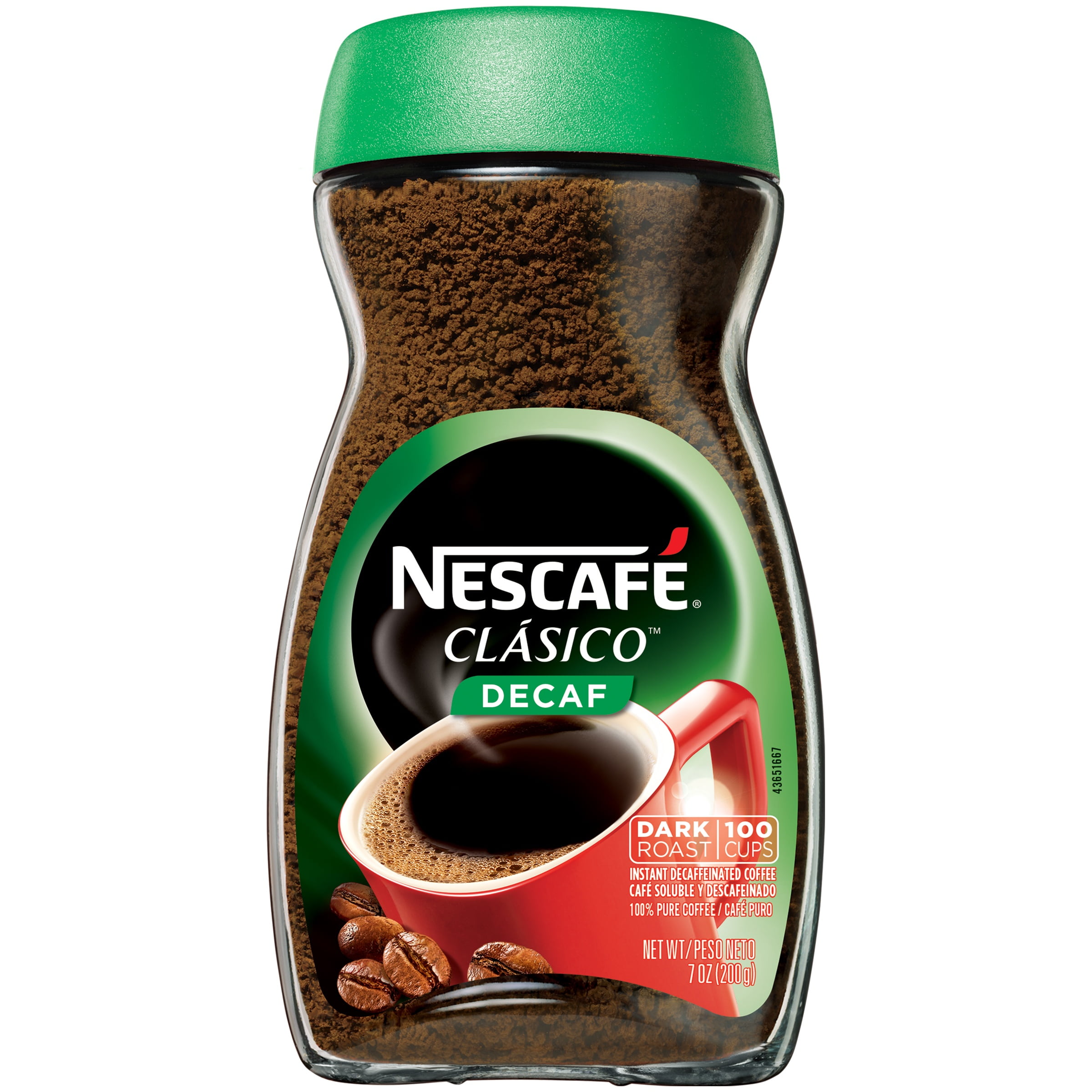  2 Pack NESCAFE CLASICO Decaf Instant Coffee 7 Oz Jar Walmart 