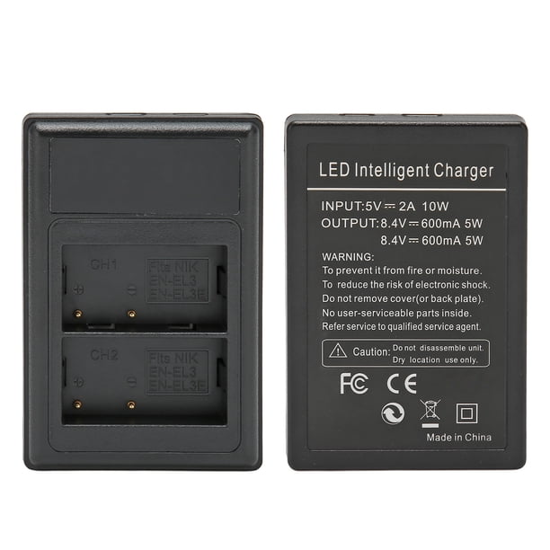 Batería EN EL3E Y Cargador Doble Para Cámara Nikon EN