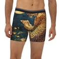 thumbnail image 2 of Rateoe Leopard Reading Tarot Cards Print Men’s Underwear Boxer Briefs Soft Comfortable Underwear Boxer Briefs, Long Leg Briefs,Anti-chafing Boxer Briefs, 2 of 7