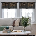 thumbnail image 5 of LALILO Kitchen Curtain Valance Halloween Pumpkin Head Scary Rod Pocket Window Curtain 52"x 18" Set of 2, 5 of 7