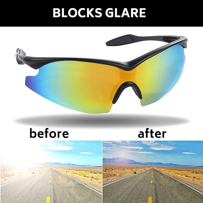 Bell+Howell TACGLASSES One-Size-Fits-All Polarized Sports Sunglasses for Men/Women, Unisex, Military Eyewear As Seen On TV