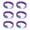 Purple, variant on Necvior 6pcs Color Changing LED Bracelets Children Birthday Accessories Concert Jewelry