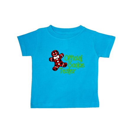 

Inktastic Official Cookie Tester Red Plaid Gingerbread Man with Bow Ti Gift Baby Boy or Baby Girl T-Shirt