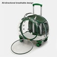 thumbnail image 3 of Airline Approved Cat Carrier with Wheels Designed for Small Dogs/Cats with Adjustable Safety Rope & Removable Wheels, 3 of 9
