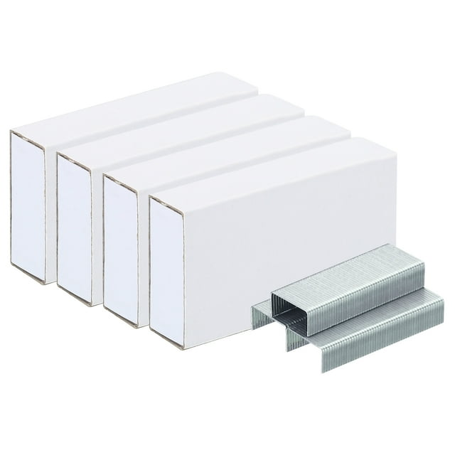 Unique Bargains Staples for Stapler, 4 Pack(1000Pcs Staples Per Pack) #10 Mini 3/16 Inch Length Staples Jam Free Silver Tone