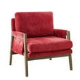 thumbnail image 5 of Roundhill Furniture Kelly Mid-Century Modern Velvet Accent Armchair, 5 of 7