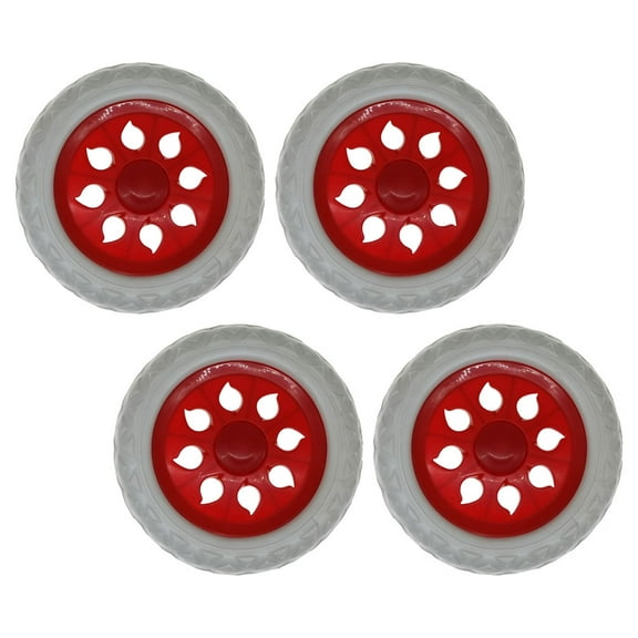 Transparent Plastic Caster Wheels for Shopping Cart Luggage Trolley Replacement Use 4 Pieces