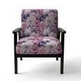thumbnail image 4 of Designart "Purple Springtime Bloom III" Chaise d'Appoint Florale Rose - Fauteuil de Cottage pour Salon, 4 of 7