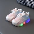 thumbnail image 6 of huajiao Baby Boys Light Up Shoes Sparkly Non-𝗦lip Mesh Breathable First Walking Shoe Cute Lightweight Casual Sneakers, 6 of 6