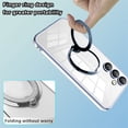 thumbnail image 6 of JTCASES for Samsung Galaxy S22 Plus Case, Crystal-clear TPU Backplane with Adjustable Ring Bracket Lens Film Protection Support MagSafe Shockproof Hybird Shell, Silver, 6 of 9