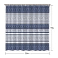 thumbnail image 5 of Blue and White Geometric Striped Pattern Shower Curtain 72"x72" ,Bathroom Decorative Shower Curtains Set with 12 Hooks,Modern Waterproof Washable Shower Curtain, 5 of 6