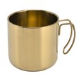 thumbnail image 2 of Stainless Steel Coffee Mug 400ml, Handle Design Simple Stylish for Home Office Restaurant Portable Water Cup, 2 of 7