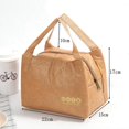 thumbnail image 3 of Bolsa de refrigeración de alimentos de retención fría plegable de papel Kraft Bento Afortunado Sencillez, 3 of 5