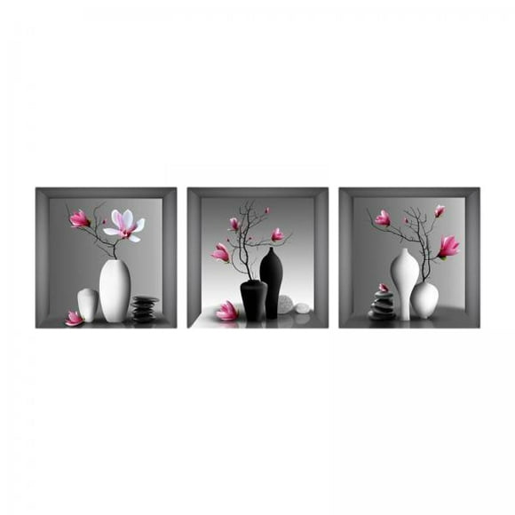 Lipstore 2x3Pcs Floral Wall Art Print Painting Print for Bedroom Background Living Room