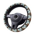 thumbnail image 2 of Cauagu Western Guitar Cowboy Print Car Steering Wheel Cover - Universal Car Accessory for Diverse Cars for Steering Wheel with a Diameter of 14.5"-15", 2 of 7