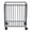 Black, variant on ToppiJoy Laundry Basket with Wheels, Metal Rolling Laundry Cart, Ventilated Hollow-Out Design for Bedroom, Laundry Room, Bathroom Gold