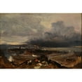 thumbnail image 3 of Eugène Isabey 18x14 Black Modern Framed Museum Art Print Titled - The Port of Dieppe (After 1842), 3 of 5