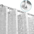 thumbnail image 4 of Forro para cortina de ducha, material EVA resistente de 0,2 mm de grosor con imanes, cortina de ducha para duchas y bañeras, fácil cuidado, privacidad, diseño duradero de guijarros 3D (tamaño, 4 of 5