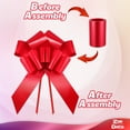 thumbnail image 6 of Zoe Deco 23 inch Giant Red Car Gift Bow (US Company), 6 of 6