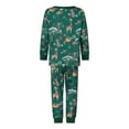 thumbnail image 5 of Votuleazi Family Matching Christmas Pajamas, Baby Romper/Animal Pattern Long Sleeve Tops and Pants Sleepwear Set, 5 of 10