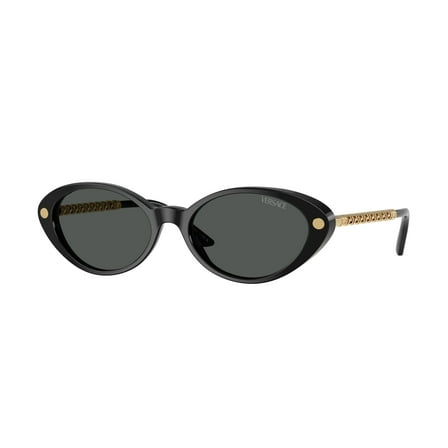 Versace VE 4469 Plastic Womens Oval Sunglasses Black 54mm Adult