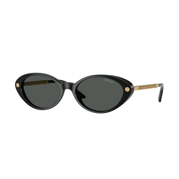 Versace VE 4469 Plastic Womens Oval Sunglasses Black 54mm Adult
