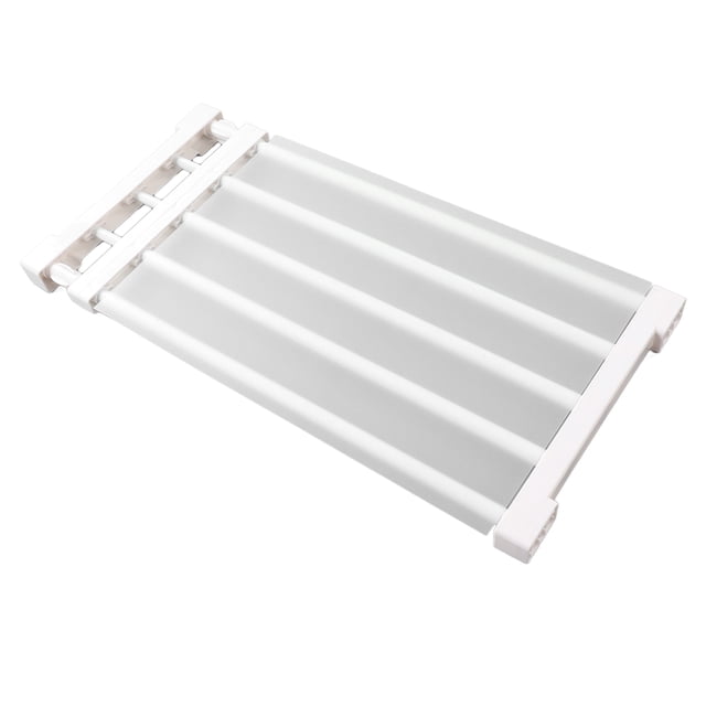 Closet Tension Shelf, Expandable Cabinet Storage Rack for Wardrobe Cupboard, Nail Free Storage Rack Organizer DIY Divider Separator for Cabinet