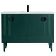 thumbnail image 2 of Venezian Collection - 48" Single Green Bathroom Vanity, - Black Handles.&nbsp;, 2 of 9