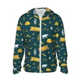 thumbnail image 1 of Fotbe Camping Chaqueta con Protección Solar UPF 50+ para Hombre y Mujer, Camisa con Capucha y Bolsillos-Large, 1 of 7