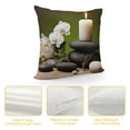 thumbnail image 4 of Chilfamy Candles Stones Flowers Pillow Covers for Couch Sofa Indoor Outdoor Pillow Case High-Quality Aesthetic Decorative 1PC 24x24in, 4 of 5