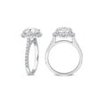 thumbnail image 2 of 3.60 Carat (Ctw VS1-VS2, G-H) Lab-Grown Diamond Halo Engagement Ring in 14K White Gold for Women, 2 of 6