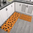 thumbnail image 2 of Halloween Witches on Brooms Pattern Kitchen Rugs Sets Of 2,Anti Fatigue Kitchen Mat Rugs Non Slip Washable,Decorative Kitchen Floor Mats for Kitchen,Sink,Laundry,17"x30"+17"x47", 2 of 7