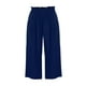 thumbnail image 3 of Pantalones cortos de cintura alta y pierna ancha con cordón para mujer - Color liso, cintura elástica y bolsillos para primavera, verano y otoño, estilo informal, 3 of 4