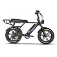 thumbnail image 2 of EMMO Paralo Pro Moped Style EBike for two - Electric Scooter Bicycle 750W - Black - Long Range 48V Removable Battery LED Turn Signals, 2 of 5
