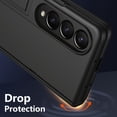 thumbnail image 4 of Allytech Slim Case for Samsung Galaxy Z Fold4, with HD Screen Protector & Adjustable Kickstand, [Hinge Protection] Anti-Fingerprint Shockproof Rugged Case for Samsung Galaxy Z Fold4 - Black, 4 of 7
