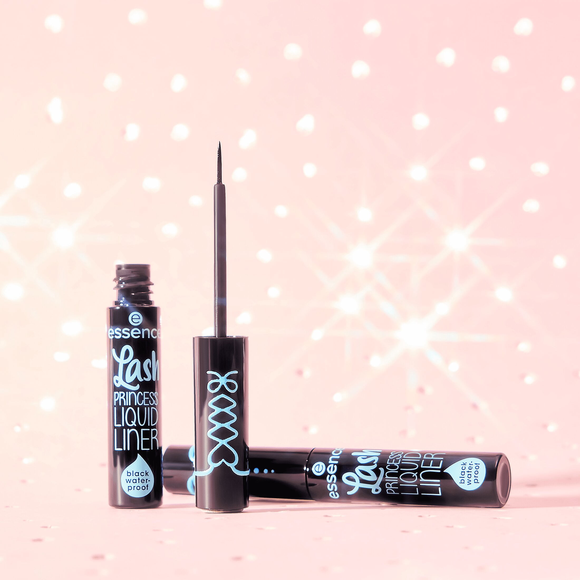 essence Lash Princess Liquid Eye Liner, Brush-Tip, Black Waterproof