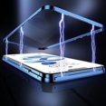 thumbnail image 3 of KOMI Magnetic Privacy Case for iPhone 16 Plus, Anti peep Magnetic Adsorption Double Side Tempered Glass Full Body Case Privacy Screen Protector Metal Titanium Frame Clear Back Phone Case Cover Gold, 3 of 4