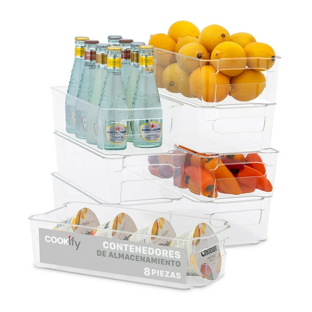 Set De 8 Organizadores Para Despensa y Refrigerador Cookify Multiusos